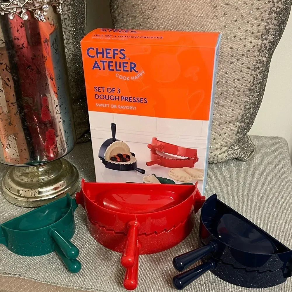 Set of 3 dough presses